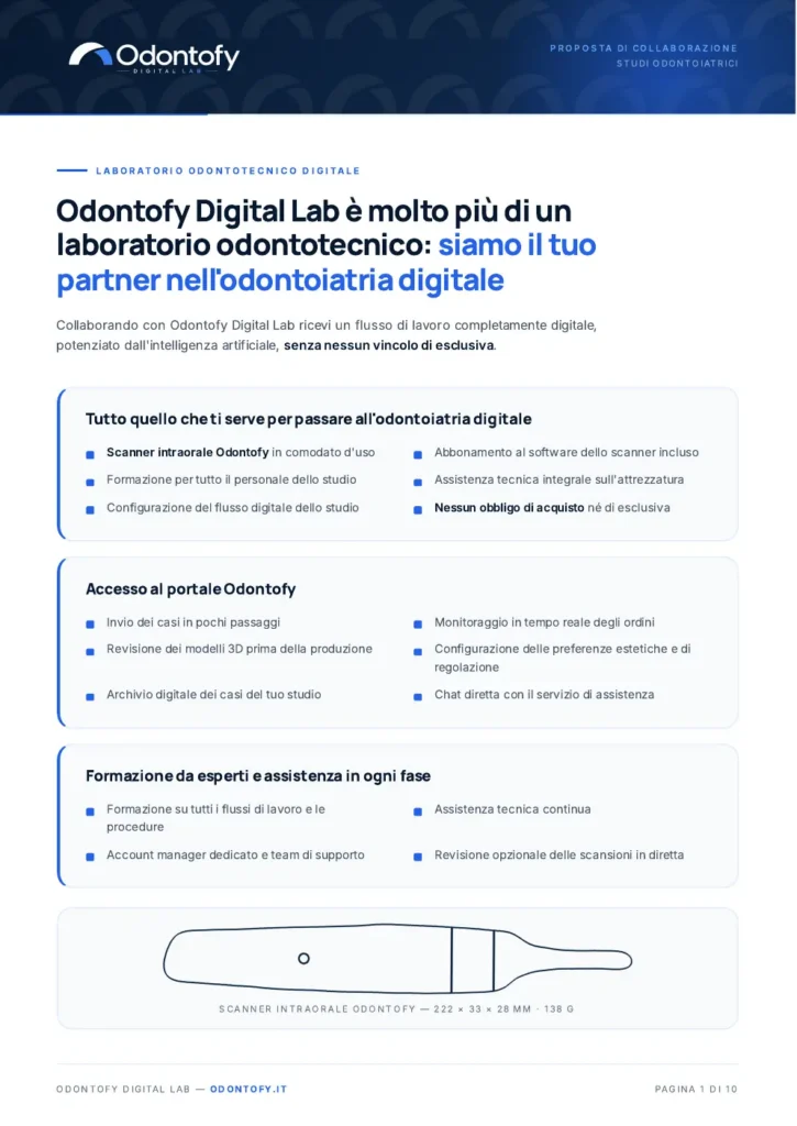 Anteprima Catalogo Odontofy Digital Lab 2026